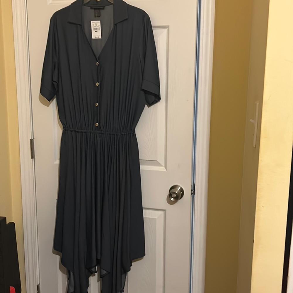 Beautiful denim high and low dress